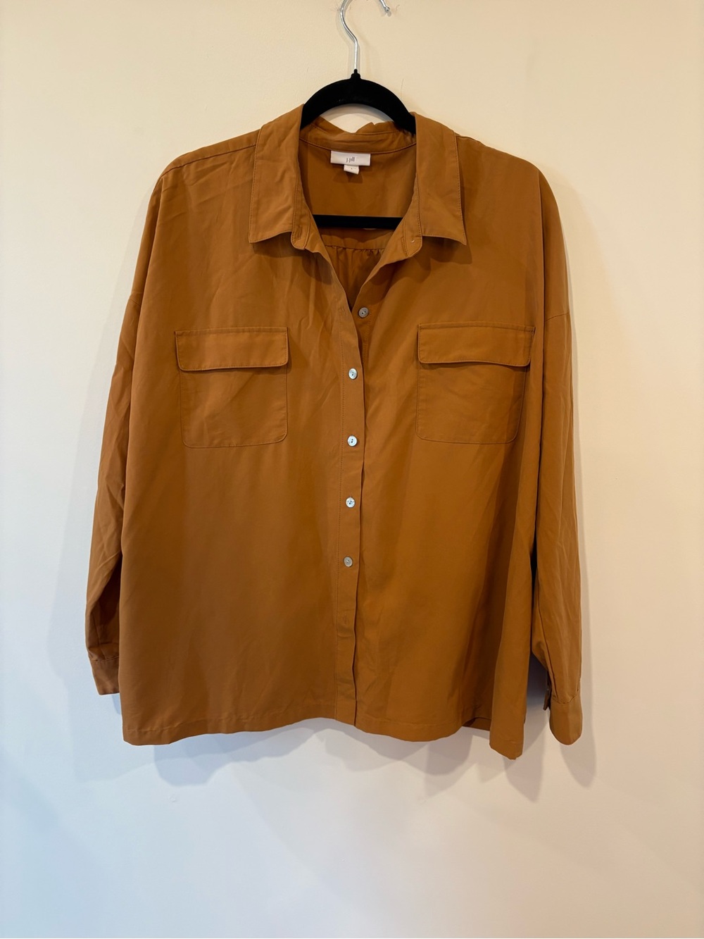 J. Jill Women's Button-Down Shirt in Rust
